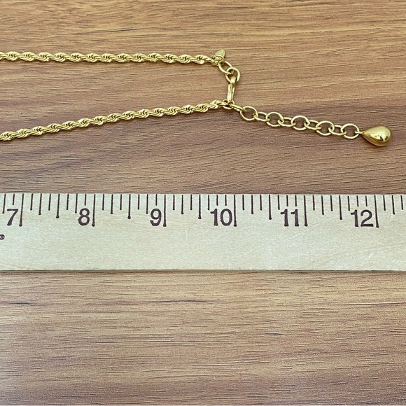 Vintage MONET Signed Black/Clear Crystal Rhinestone Teardrop Pendant Necklace - Picture 11 of 16